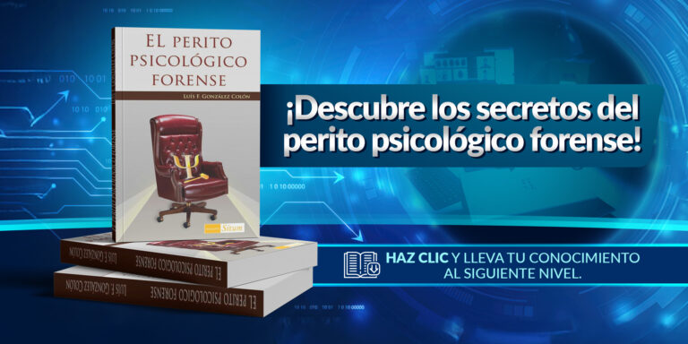 Portada del libro 'El Perito Psicológico Forense' por Luis F. González Colón, destacando los secretos del peritaje forense en Puerto Rico.